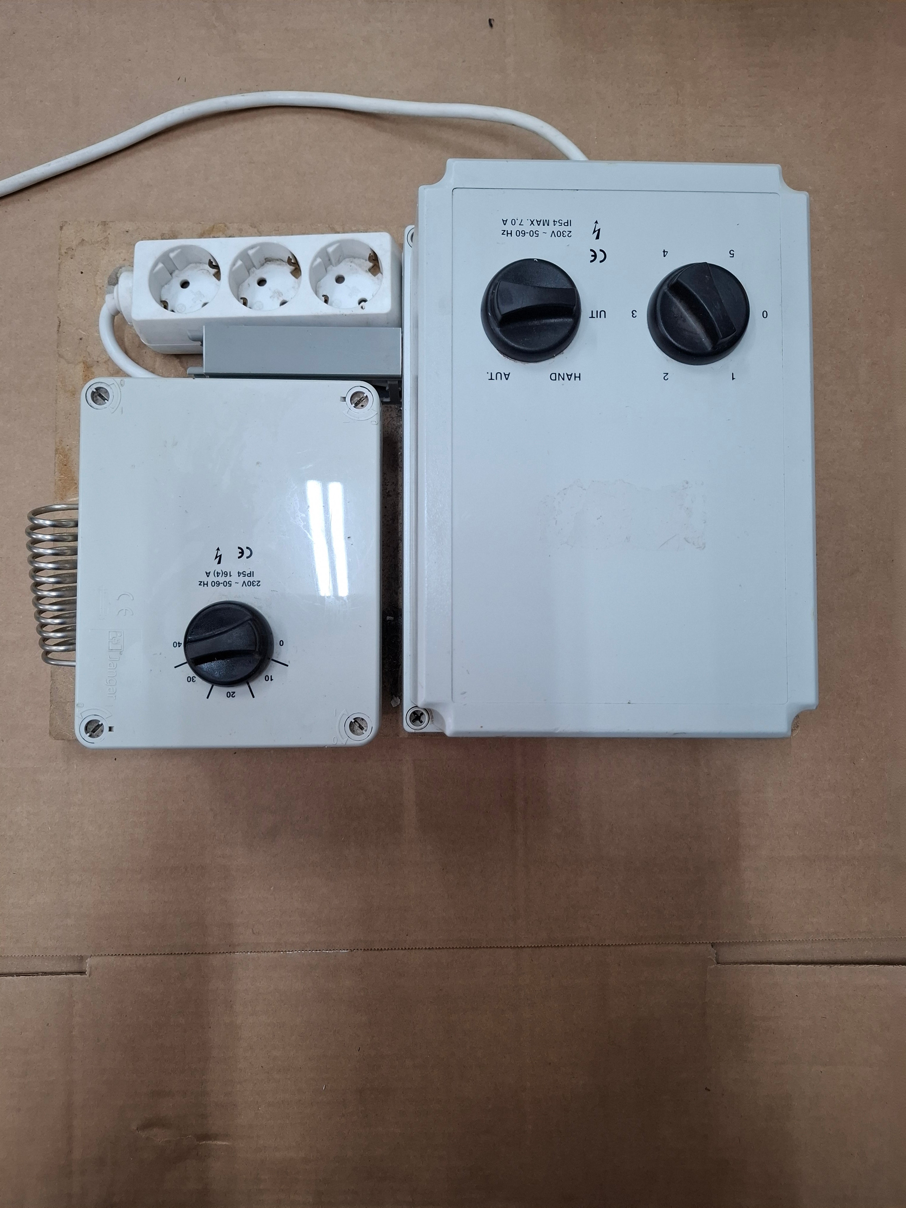 Controlador de velocidad de 5 pasos con transformador con termostato y control automático de temperatura 7 A