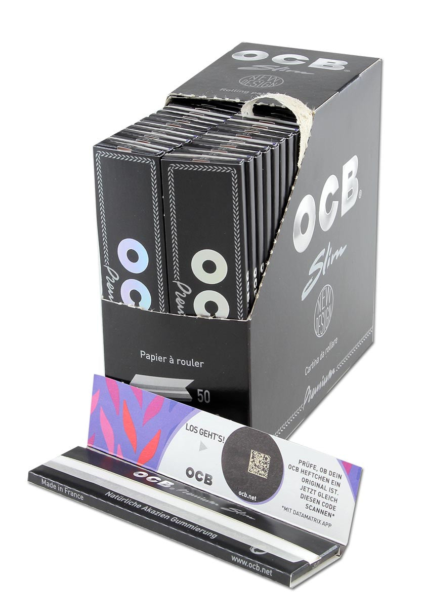 OCB Premium slim schwarz Box 50 Stk.