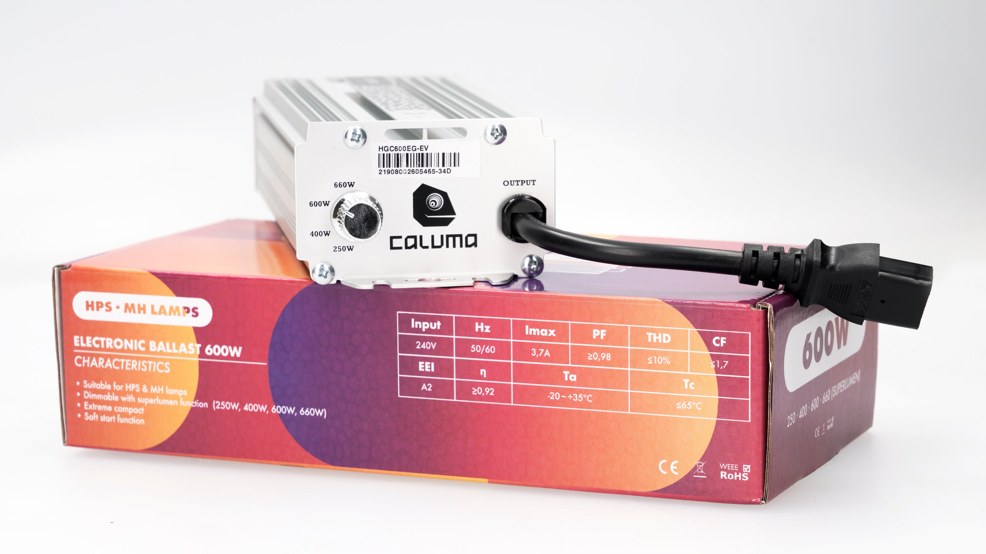 Caluma X-Slim Vorschaltgerät 600W (elektron.)